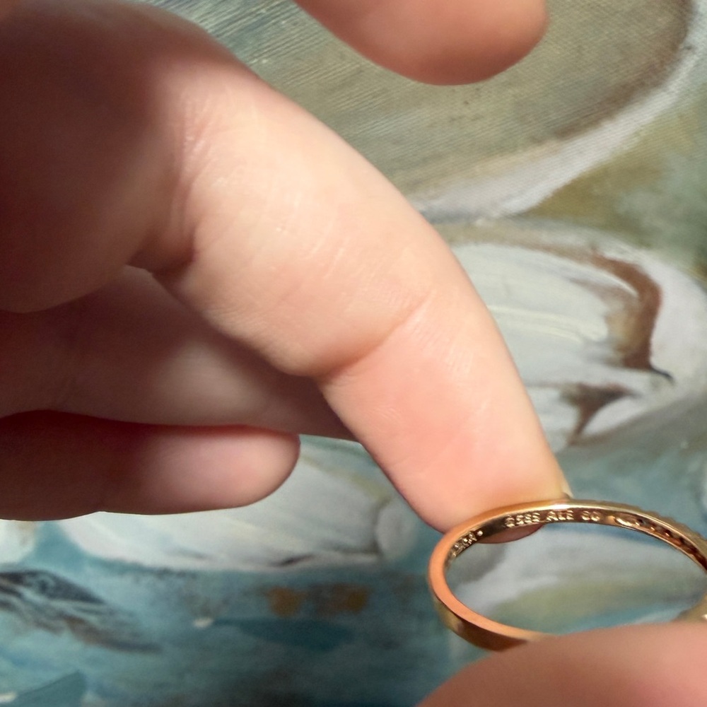 Pandora CZ 14k Gold ring - Picture 2 of 5